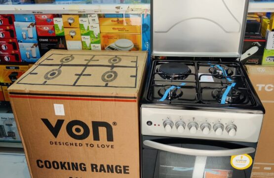 Von Standing Cooker 3 Gas Burners + 1 Electric Burner with Electric Oven (50 cm × 50 cm)