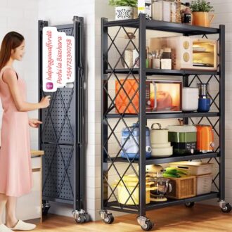 5tier foldable Kitchen organization rack