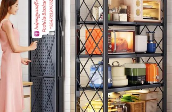 5tier foldable Kitchen organization rack