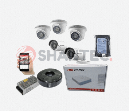 Four 4 CCTV Hikvision CCTV Security Cameras Complete 4 CCTV