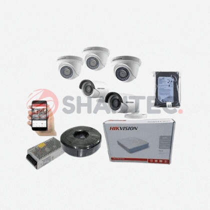 Four 4 CCTV Hikvision CCTV Security Cameras Complete 4 CCTV