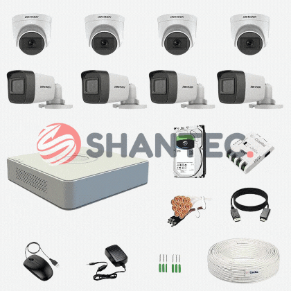 Eight Camera Kit Hikvision 8 Channel HD Camera Kit