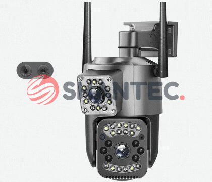 Dual Screen 4G CCTV Sim Card CCTV DUO LENS Camera