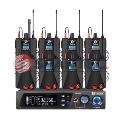 Pro Audio 8-Channel UHF Wireless In-Ear Monitor System with LED Display